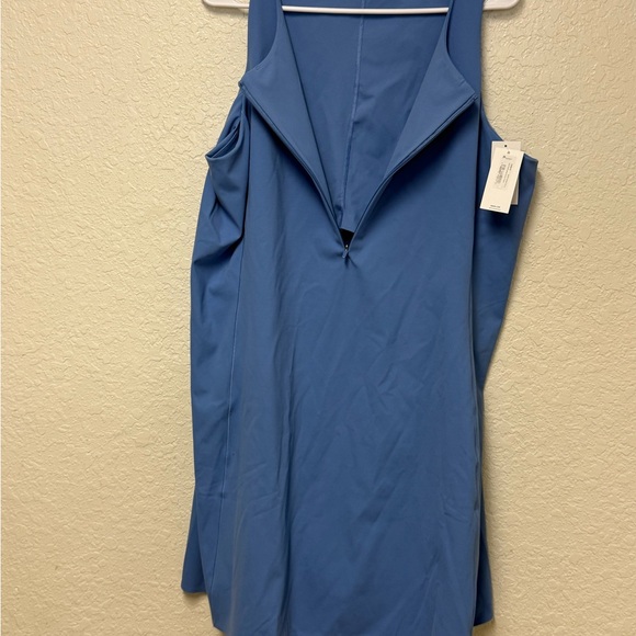 NWT SPANX Cornflower Blue Zip Front Racerback Dress Size 2X - Picture 6 of 12